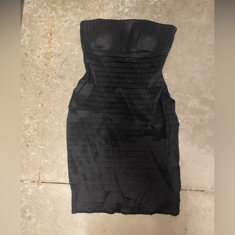 CALVIN KLEIN SZ 8 Elegant Black Strapless Dress